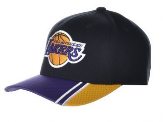 Mitchell & Ness - MN-NBA-FA064-LALAKE-BLKYEL - Snapback - Black / Purple / Yellow