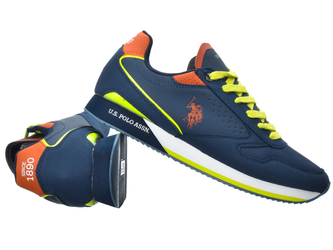 U.S POLO ASSN. - NOBIL003A-DBL002 - Navy / Lime / Orange - Sneakers