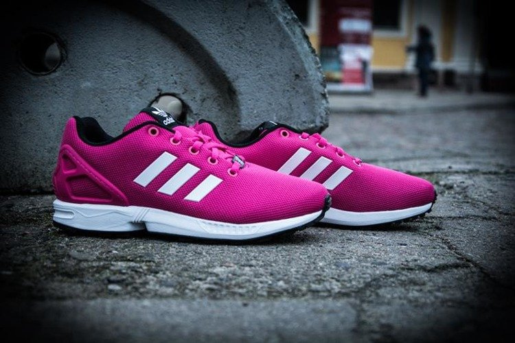 Pink adidas hot sale zx flux