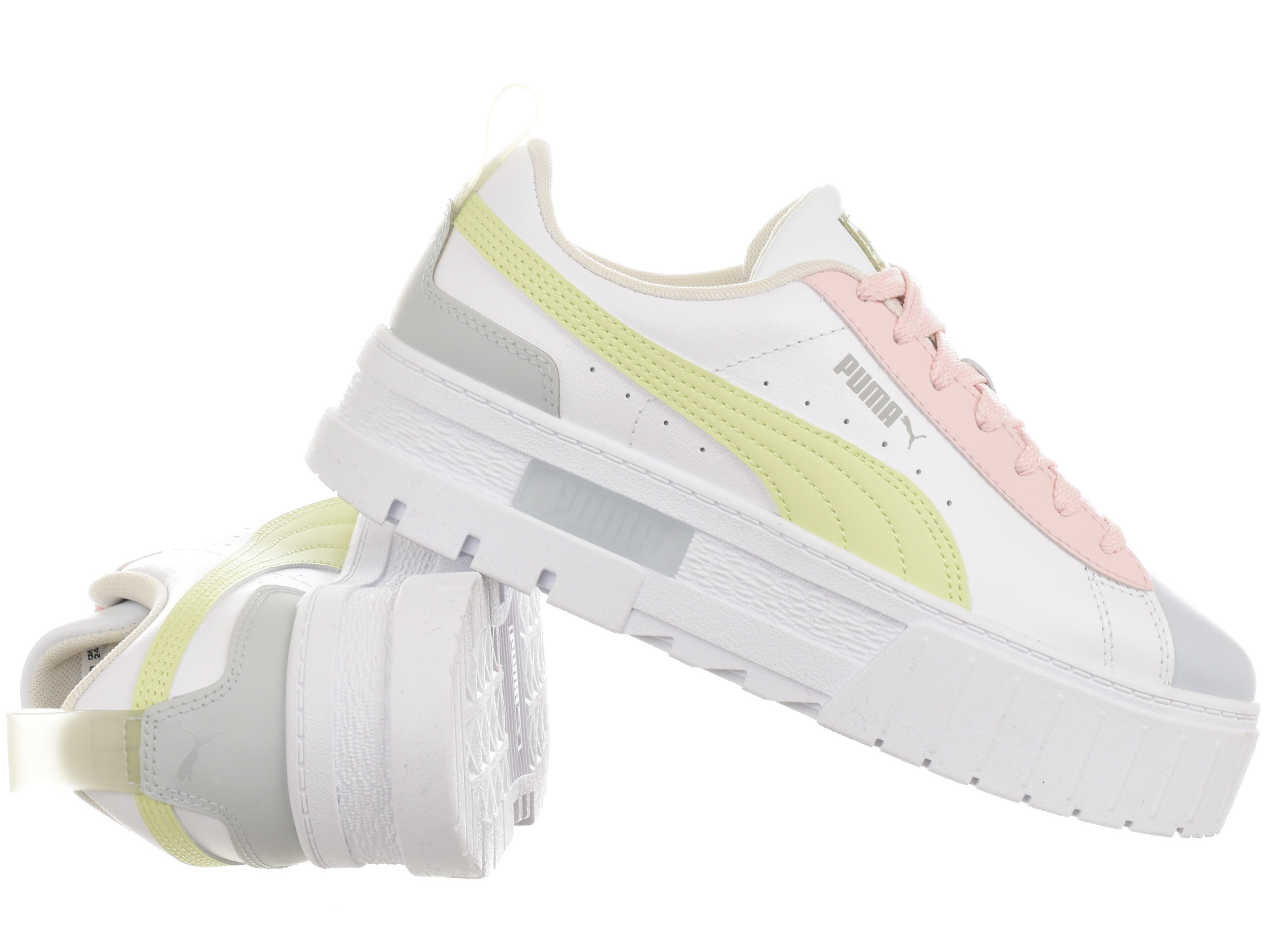 Puma Mayze Lth Pop Wns 385591-02 Biały | Womens \ Puma | Kicks 