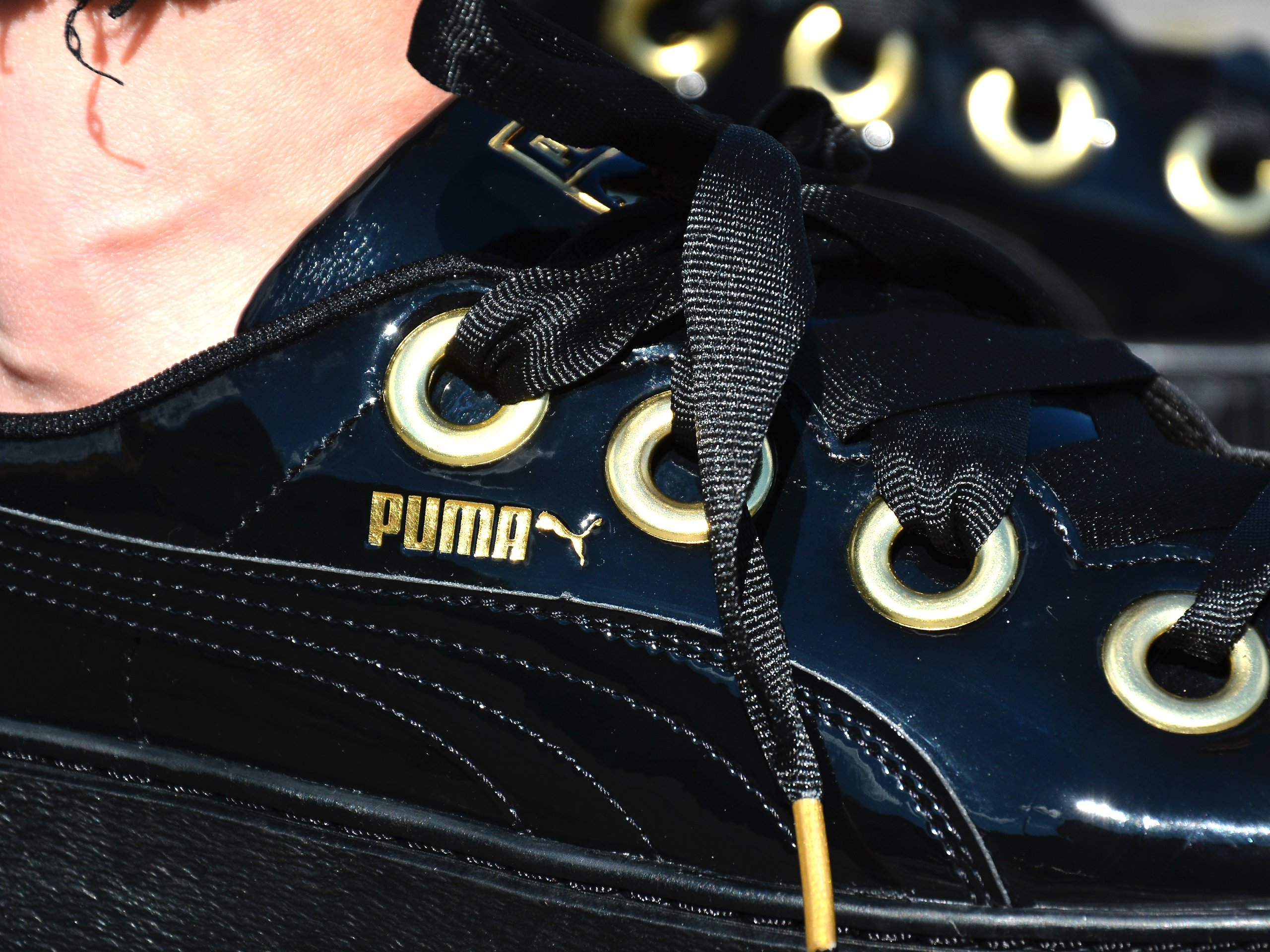 puma platform kiss leather