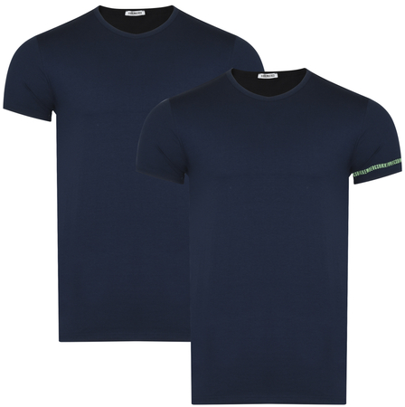 BIKKEMBERGS - MEN'S T-SHIRT 2-PACK - BKK1UTS09BI NAVY