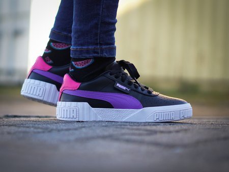 Puma - Cali Bold 370811-04 - Sneakers - Black / Purple / Pink