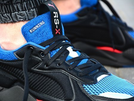 puma rsx black blue red