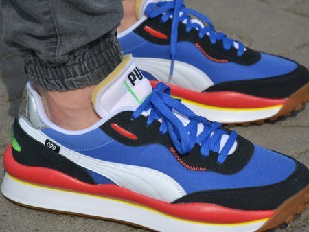 Puma - Style Rider Play On 371150-01 - Sneakers - Blue / Red / White / Black