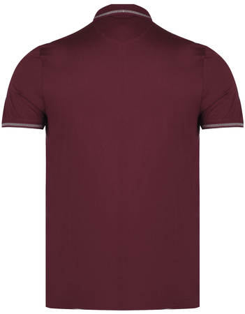 TED BAKER LONDON - POLO 242808 MAROON TORTILA