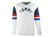 Tommy Hilfiger - TJ Colorblock Crewneck DM0DM04069-901 - Sweatshirt - White / Navy / Red / Blue