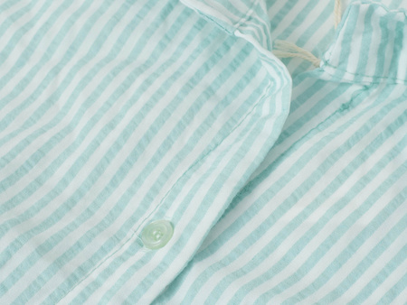 FASHION - KOSZULA DAMSKA W PASKI - ID8849 MIĘTOWA