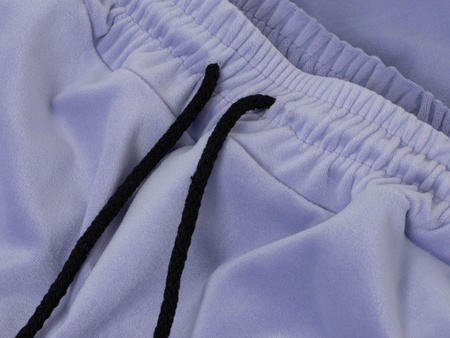 FASHION - WELUROWY KOMPLET DRESOWY DAMSKI  - ID8860 LAWENDOWY