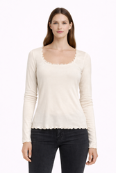 GUIDO MARIA KRETSCHMER - GINNY TOP GMK-1023-01505 KREMOWY