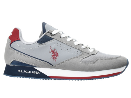 U.S POLO ASSN. - NOBIL003A-LGR001 - Grey / Navy / Red - Sneakers