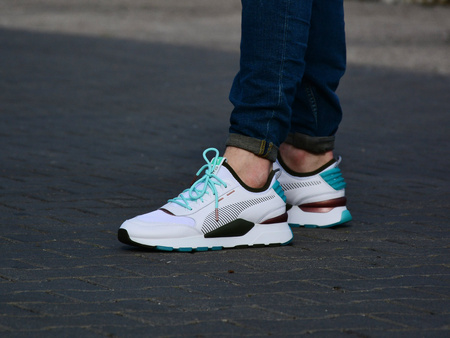 Puma - RS-0 x Emory Jones Bet on yourself 368053-01 - Sneakers - White / Copper Color / Blue