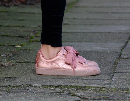 PUMA WMN'S BASKET HEART COPPER   (365463-01)