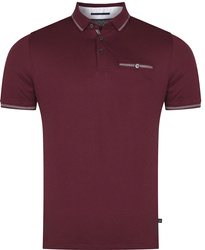 TED BAKER LONDON - POLO 242808 MAROON TORTILA