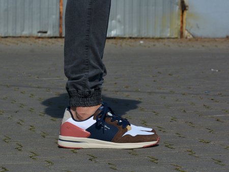 Pepe Jeans - Jayker Dual D-Limit PMS30515 884 - Sneakers - Navy / Brown / Red / White