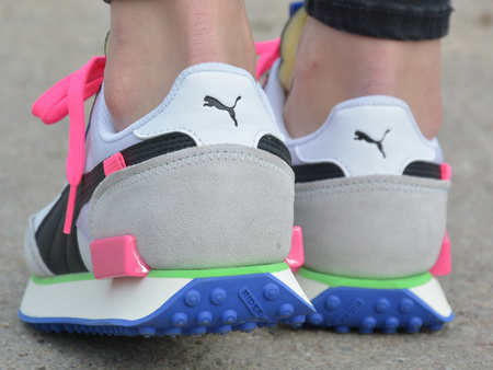 Puma - Future Rider Play On 371149-07 - Sneakers - Grey / Black / Blue / Pink