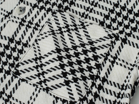 PLUS POSH - KREMOWO-CZARNY PEPITKA