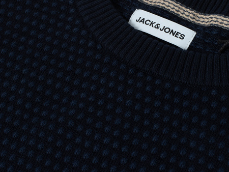 JACK&JONES - JJEATLAS KNIT CREW NECK NOOS 12212816/NAVY