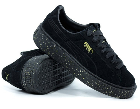 PUMA SUEDE PLATFORM SPECKLED " BLACK GOLD" (363707-03)