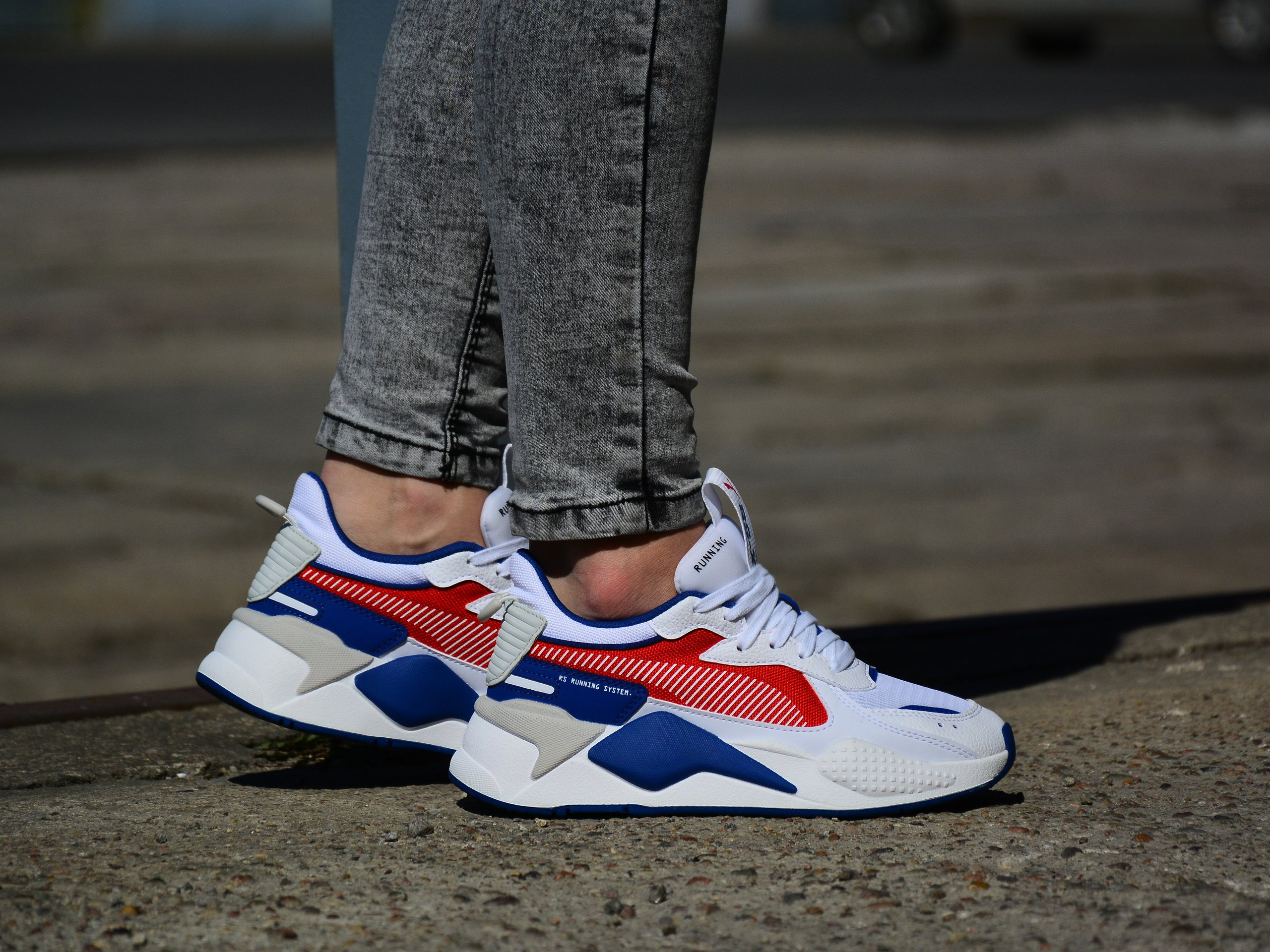Puma - RS-X Hard Drive 370644-03 - Sneakers - White / Blue
