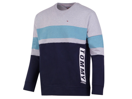 Tommy Jeans - Boxy Block CN DM0DM03650-902 - Sweatshirt - Navy / Blue / Grey