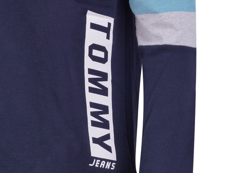 Tommy Jeans - Boxy Block CN DM0DM03650-902 - Sweatshirt - Navy / Blue / Grey
