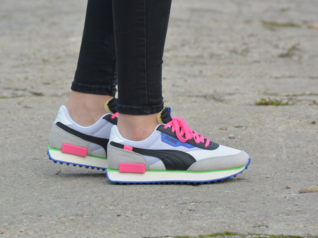 Puma - Future Rider Play On 371149-07 - Sneakers - Grey / Black / Blue / Pink