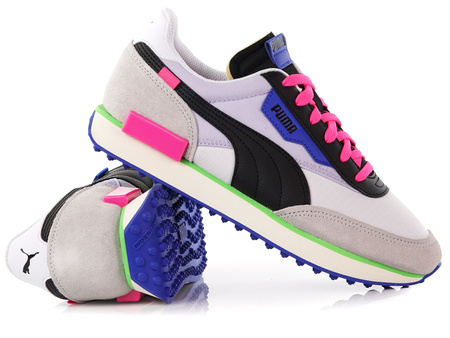 Puma - Future Rider Play On 371149-07 - Sneakers - Grey / Black / Blue / Pink
