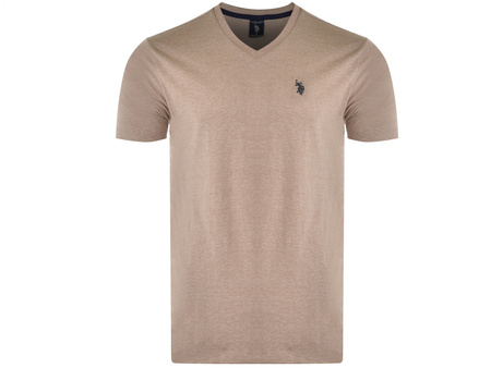 U.S. POLO ASSN. Men v-neck T-Shirt beige