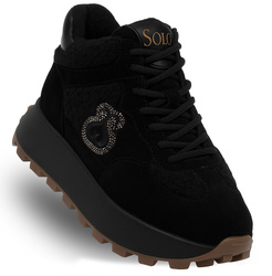 SOLO SOPRANI COUTURE - SSW527P05/02 AUSTRALIA SUEDE FUR