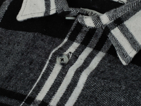 PLUS POSH - KREMOWO-CZARNY KRATKA