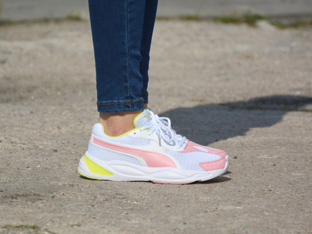 Puma - 90s Runner Mesh 372926-04 - Sneakers - White / Pink / Yellow
