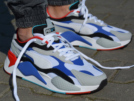 Puma - RS-X3 Puzzle 371570-05 - Sneakers - White / Blue / Red / Black