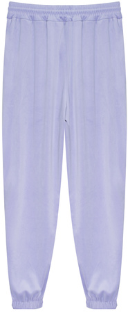 FASHION - WELUROWY KOMPLET DRESOWY DAMSKI  - ID8860 LAWENDOWY