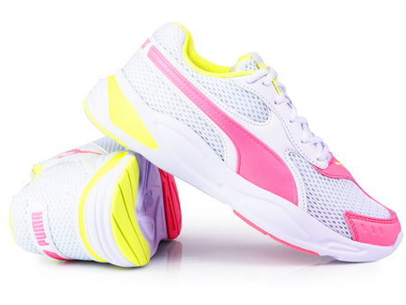 Puma - 90s Runner Mesh 372926-04 - Sneakers - White / Pink / Yellow