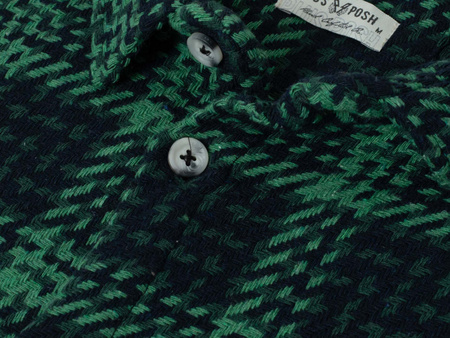 PLUS POSH - ZIELONO-GRANATOWY KRATKA