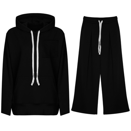 FASHION -  KOMPLET DRESOWY DAMSKI  - ID8870 CZARNY