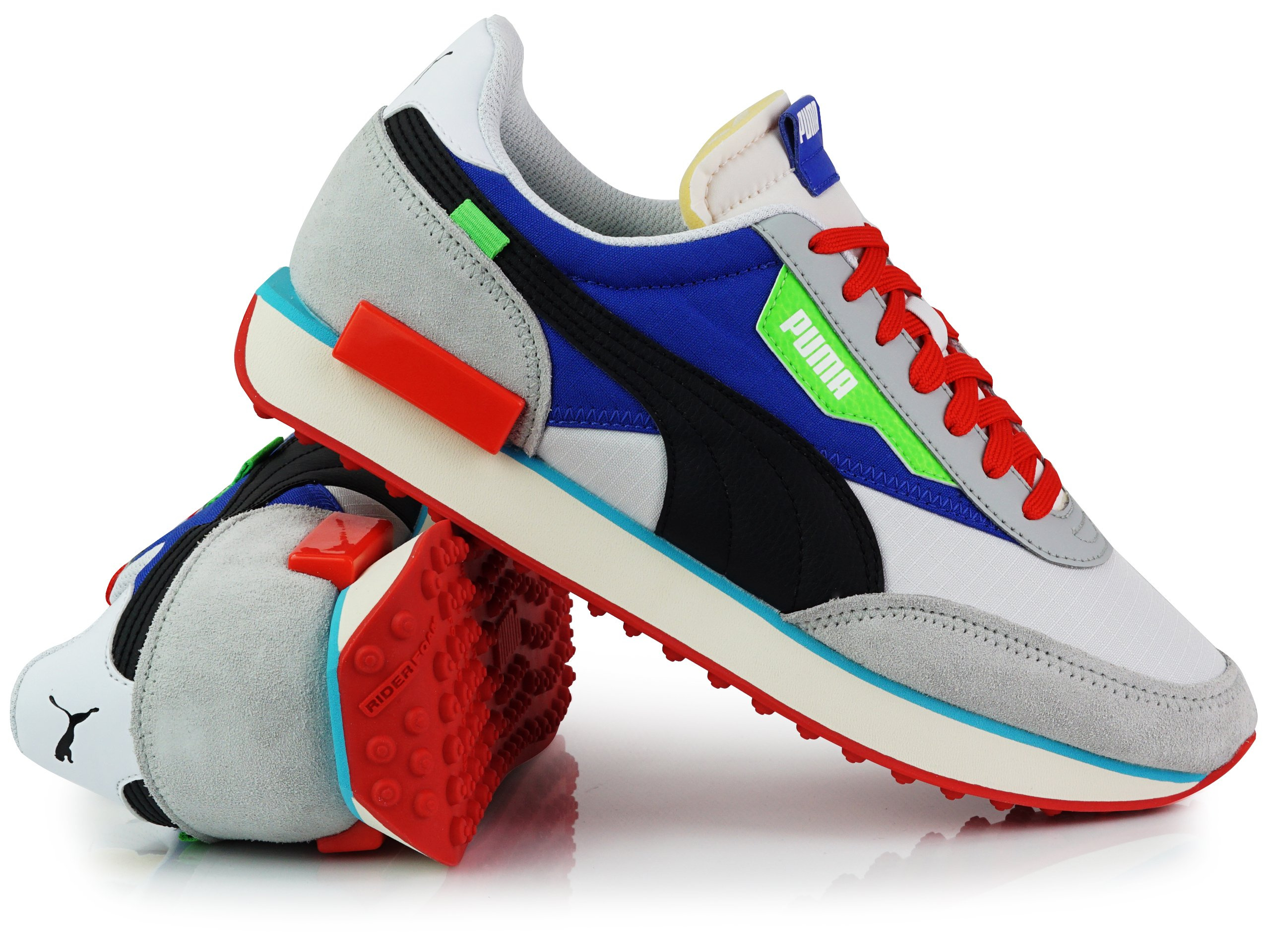 Puma - Future Rider Ride On 372838-01 - Sneakers - Blue / Grey