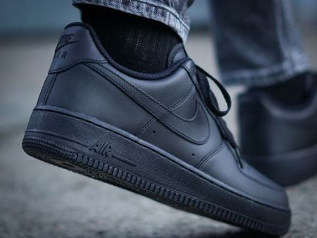 Nike Air Force 1 ‘07 Low Triple Black Womens Multi Size Shoes 315115-038