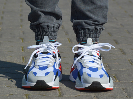 Puma - RS-X3 Puzzle 371570-05 - Sneakers - White / Blue / Red / Black