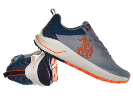 US POLO ASSN.  - SETH001-LGR-BLU02- Boots - Grey /  Blue / Orange