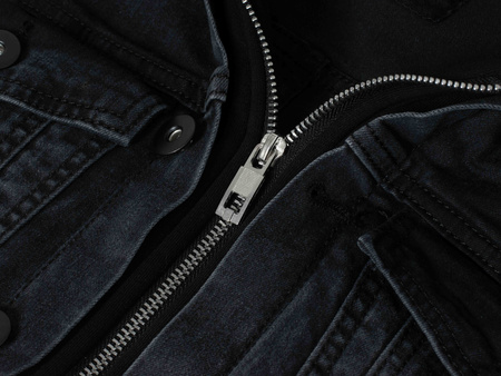 GMESG - KURTKA MĘSKA JEANSOWA Z KAPTUREM - 801-3