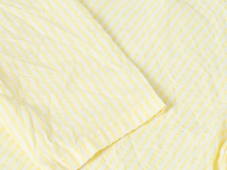 FASHION - KOSZULA DAMSKA W PASKI - ID8851 ŻÓŁTA