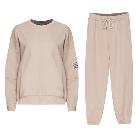 FASHION -  KOMPLET DRESOWY DAMSKI  - ID8876 BEŻOWY