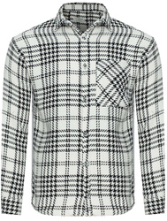 PLUS POSH - KREMOWO-CZARNY PEPITKA