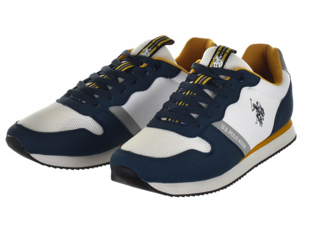 US POLO ASSN.  - NOBIL009-WHI-BLU01 - Boots - Blue / White