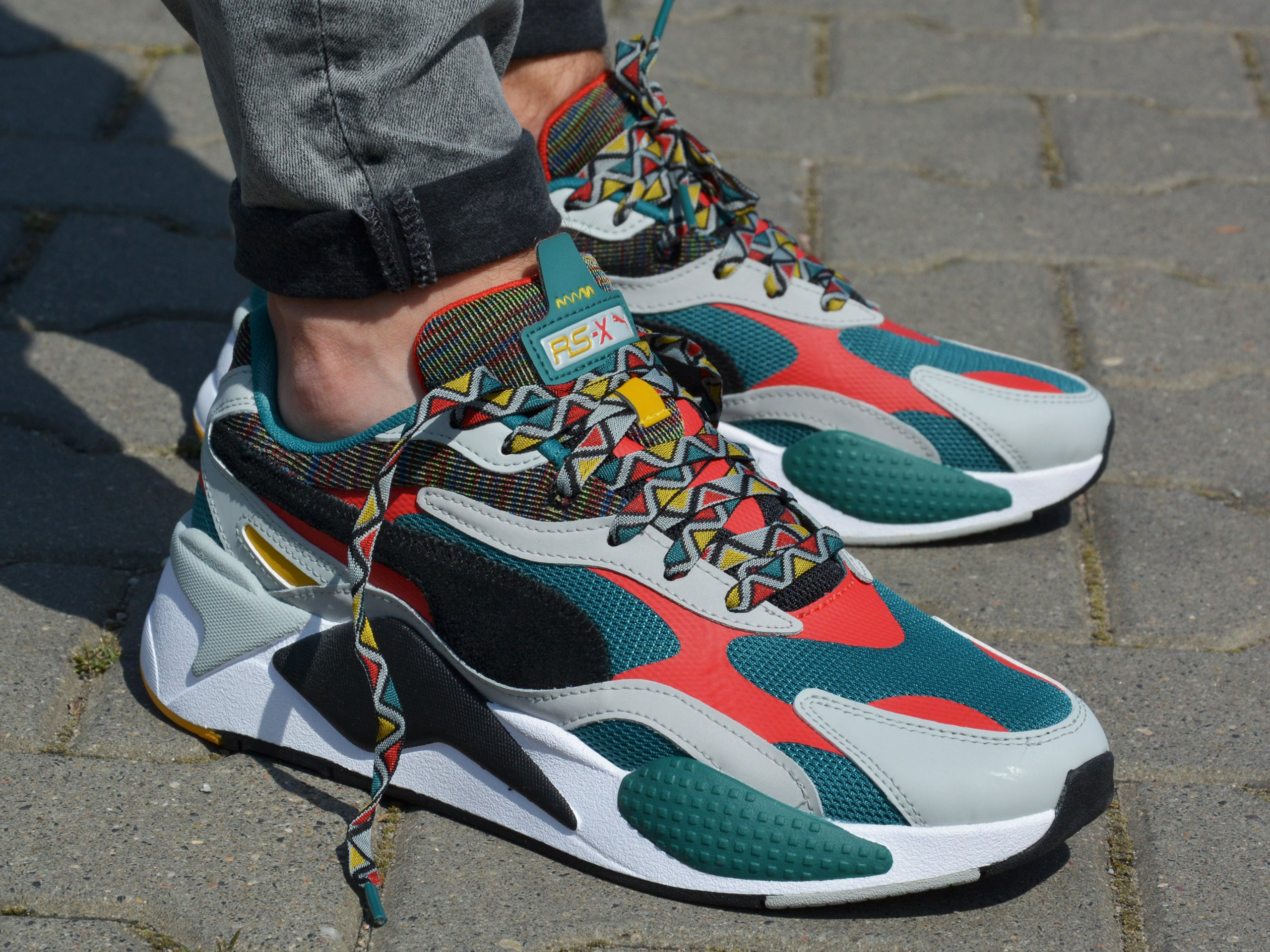 バッグ Puma - RS-X 3 Mix Dark Denim 373183-02 - Sneakers - Green