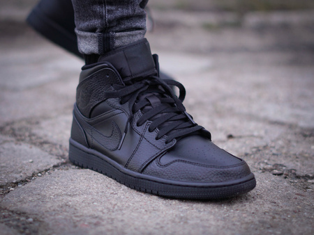 Nike - Air Jordan 1 Mid 554724-091 - Sneakers - Black