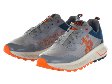 US POLO ASSN.  - SETH001-LGR-BLU02- Boots - Grey /  Blue / Orange