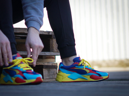 Puma - RS-X3 Plastic 371569-06 - Sneakers - Yellow / Blue / Red / Purple